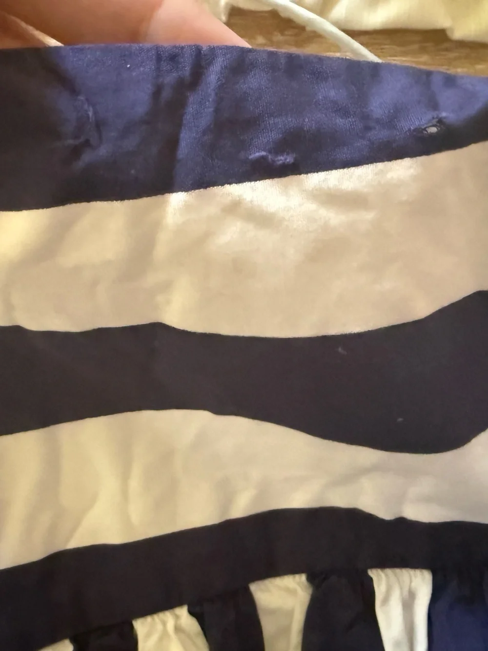 Lusana Oliver Poplin Marine Stripe Skirt - Picture 6 of 6
